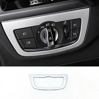 abs chrome for bmw x3 g01 2018 2019 car headlamps adjustment switch decoration cover trim sticker car styling accessories 1pcs