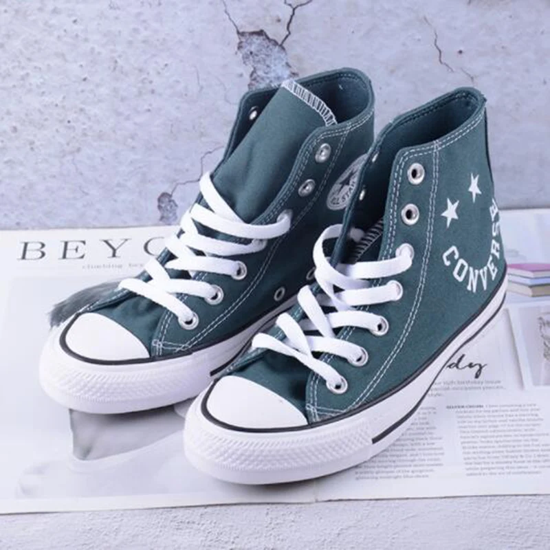 Оригинал Новое поступление Converse ChuckTaylorAllStar унисекс Скейтбординг туфли