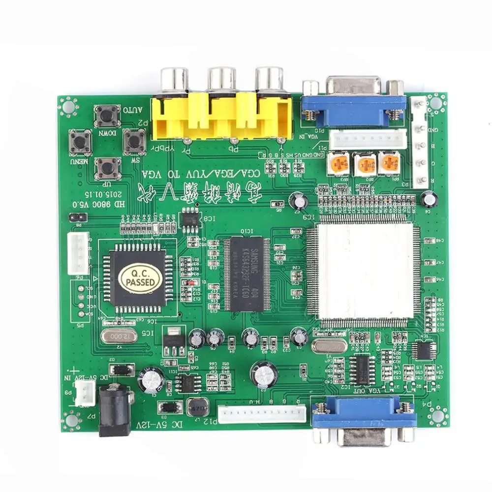 

2021 NEW RGB CGA EGA YUV to VGA HD Video Converter Board Moudle HD9800 HD-Converter Board GBS8200 Non-Shielded Protection