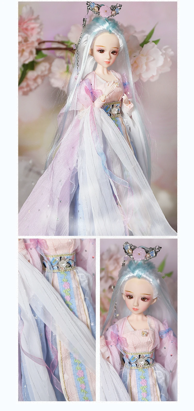 Мм девушка 1/6 BJD кукла Очарование Востока имя в цветочном потоке включая одежду подходит для ручная работа кукла Pullip, Ледяной, Blyth, Licca