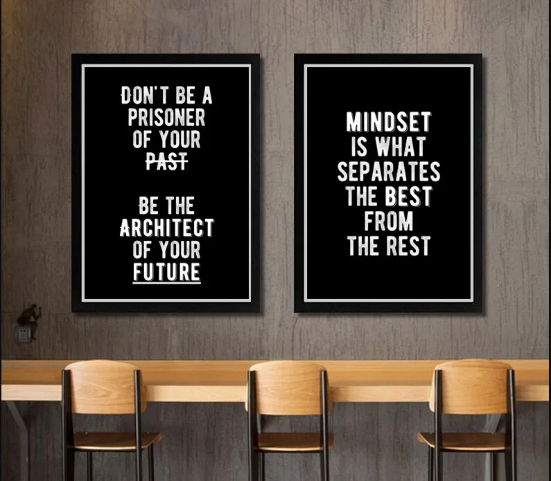 Современное настенное искусство мотивационные принты офисный Декор