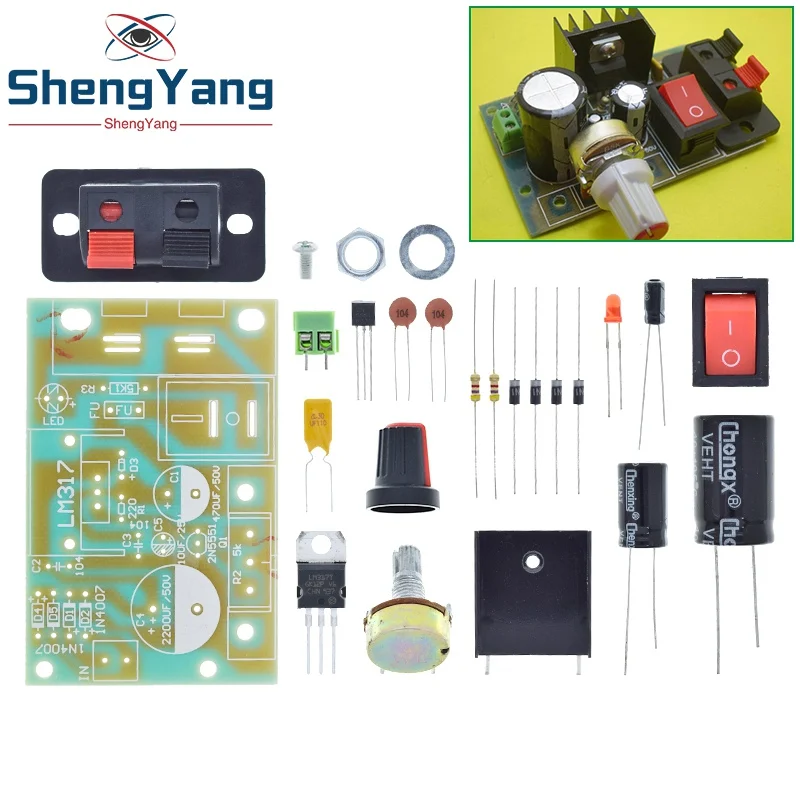 Понижающий модуль питания LM317 регулируемый регулятор напряжения сбрасываемый