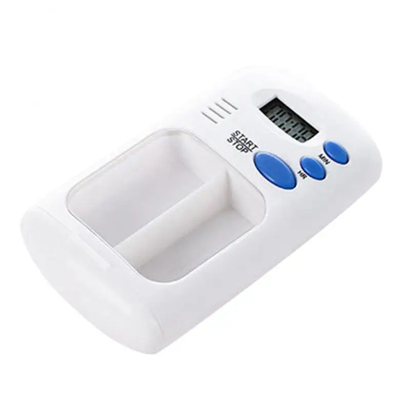 Чехол для таблеток с ЖК-дисплеем и таймером 2 отделениями | Красота здоровье