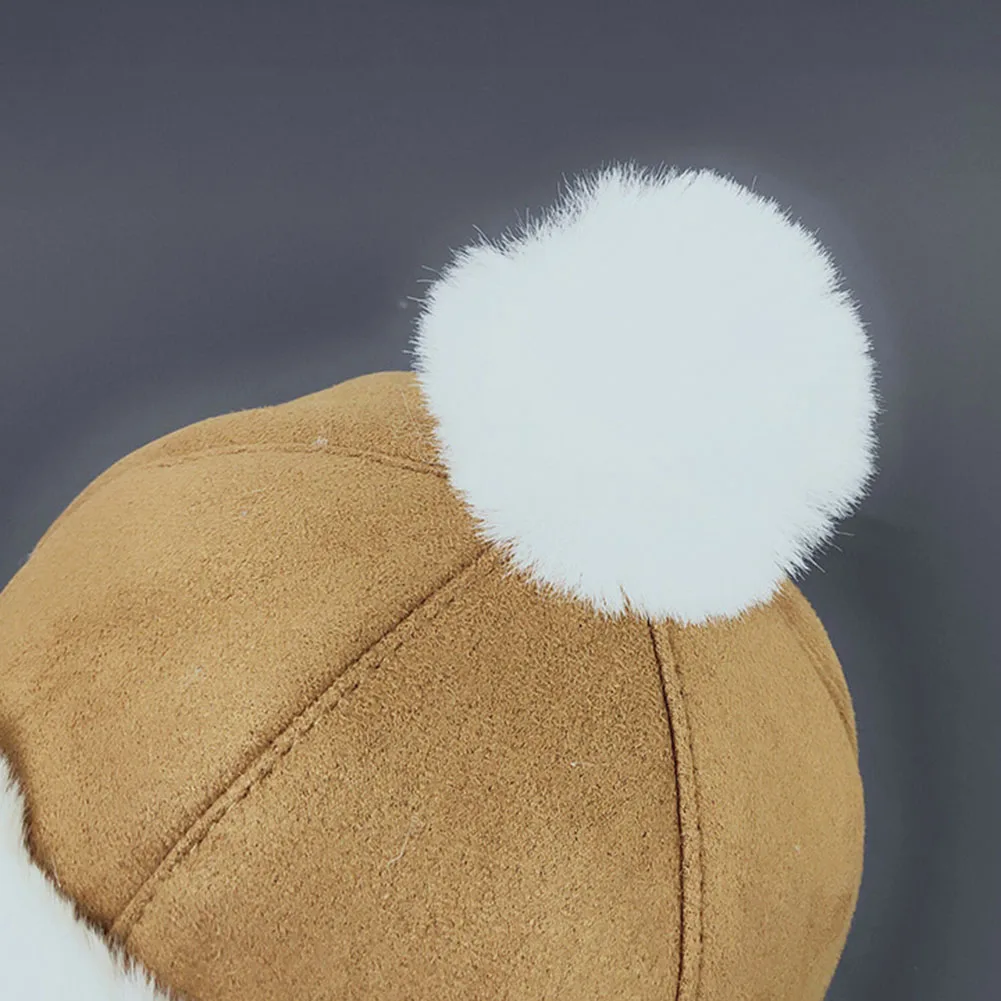 Шапка для маленьких мальчиков и девочек детская зимняя теплая плюшевая