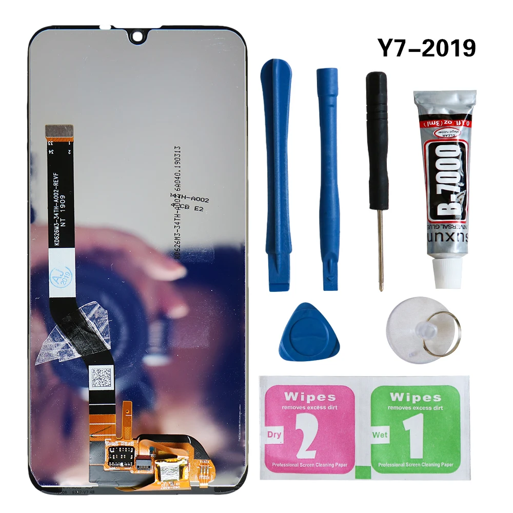 6,2" для huawei Y7 Pro Prime ЖК-дисплей кодирующий преобразователь сенсорного экрана в сборе ЖК-дисплей сенсорный экран Запасные части