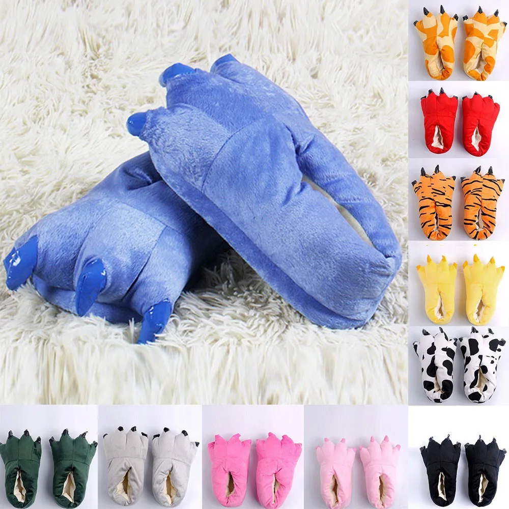 Kid Baby Girls Winter Warm Indoor Slippers Funny Animal Paw Claw Shoes kids shoes Girl winter Детские тапочки |
