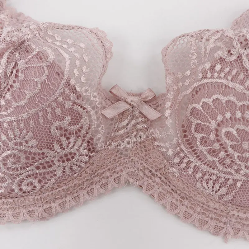 

Gathered Bra Beauty Back 3/4 Cup Chest Women Deep V Bras Push Up Brassieres Sexy Floral Lace Bras Bralette Fashion Underwear