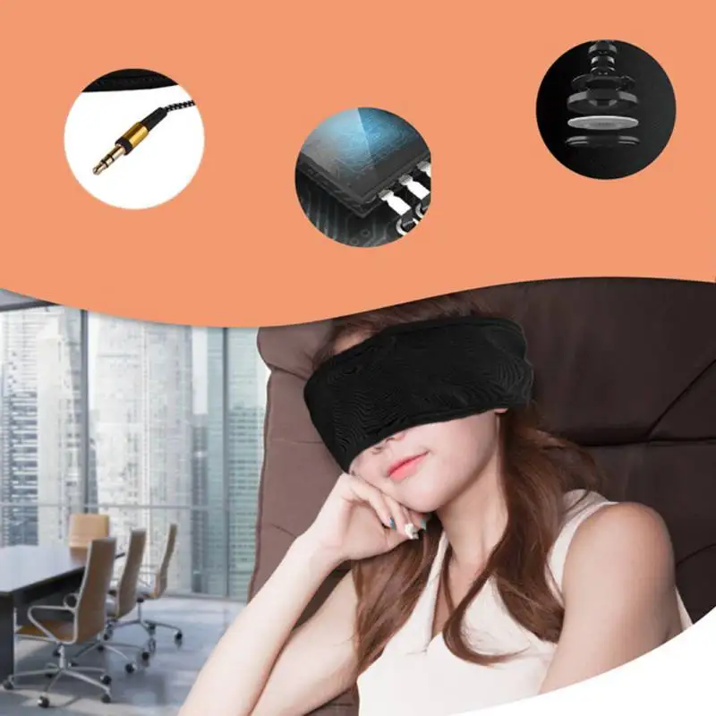 Eshowee 3.5mm Earphone Washable Anti-noise Headset Sport Running Sleeping EyeMasks Bundle Music Headband Sleep Headphones | Электроника