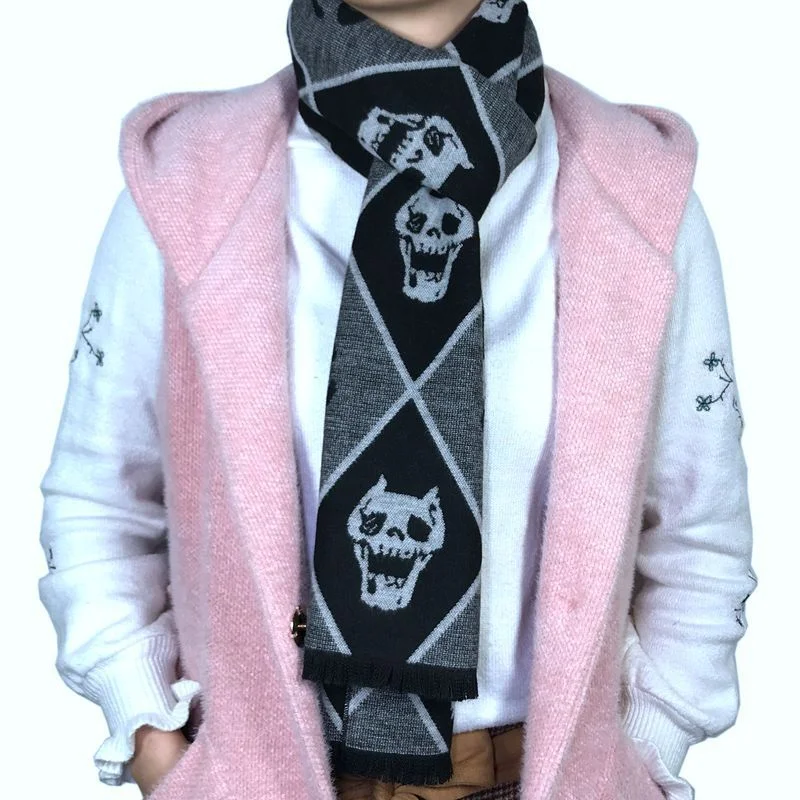 Шарф х/б с принтом Необычные приключения Джоджо | Тематическая одежда и униформа