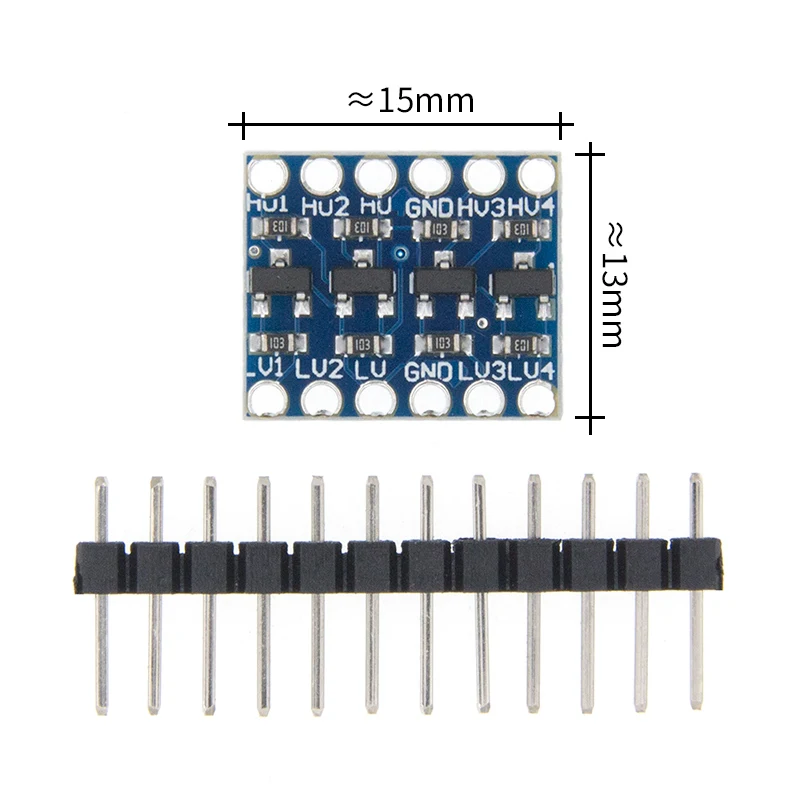 100pcs 4 channel IIC I2C Logic Level Converter Bi-Directional Module 5V to 3.3V | Электронные компоненты и