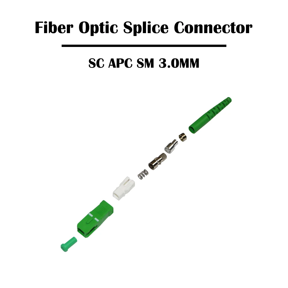 10/20 Pieces SC UPC/APC 3.0mm Optical Fiber Splice Connector SM Single Mode MM Multi Simplex FTTH without Ceramic Ferrule | Компьютеры и