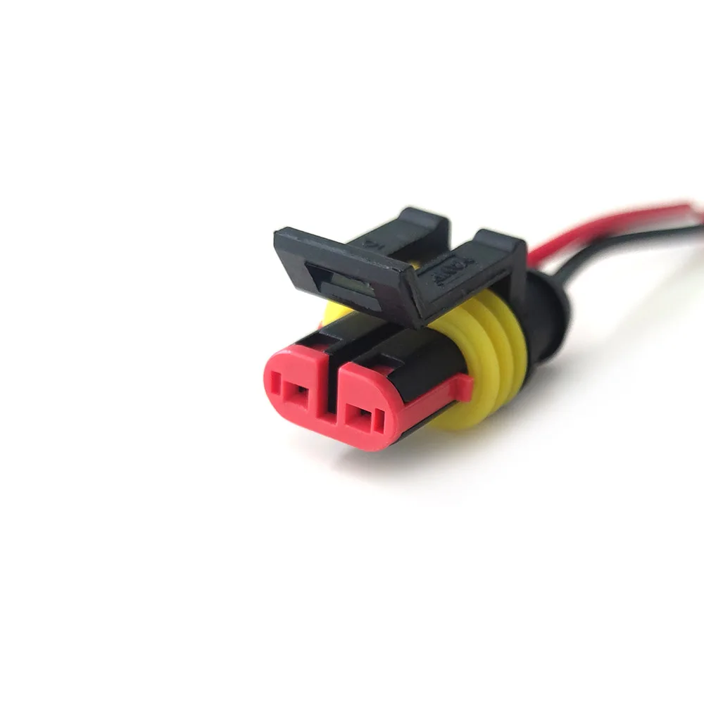 

10 pieces 5 pairs of waterproof male and female electrical connector plugs 2-pin mode with wire for the car motorcycle pedal