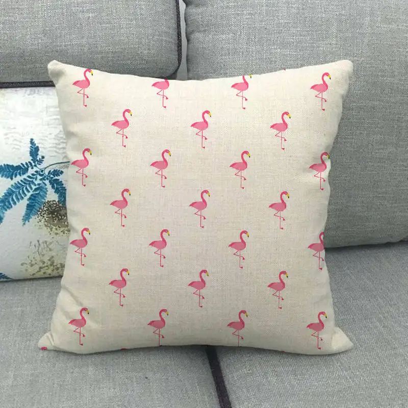 Простые льняные/Хлопковые наволочки с двойным рисунком 45 см * для диванной