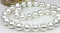 huge 1810 11mm south sea white round pearl necklace good luster aa
