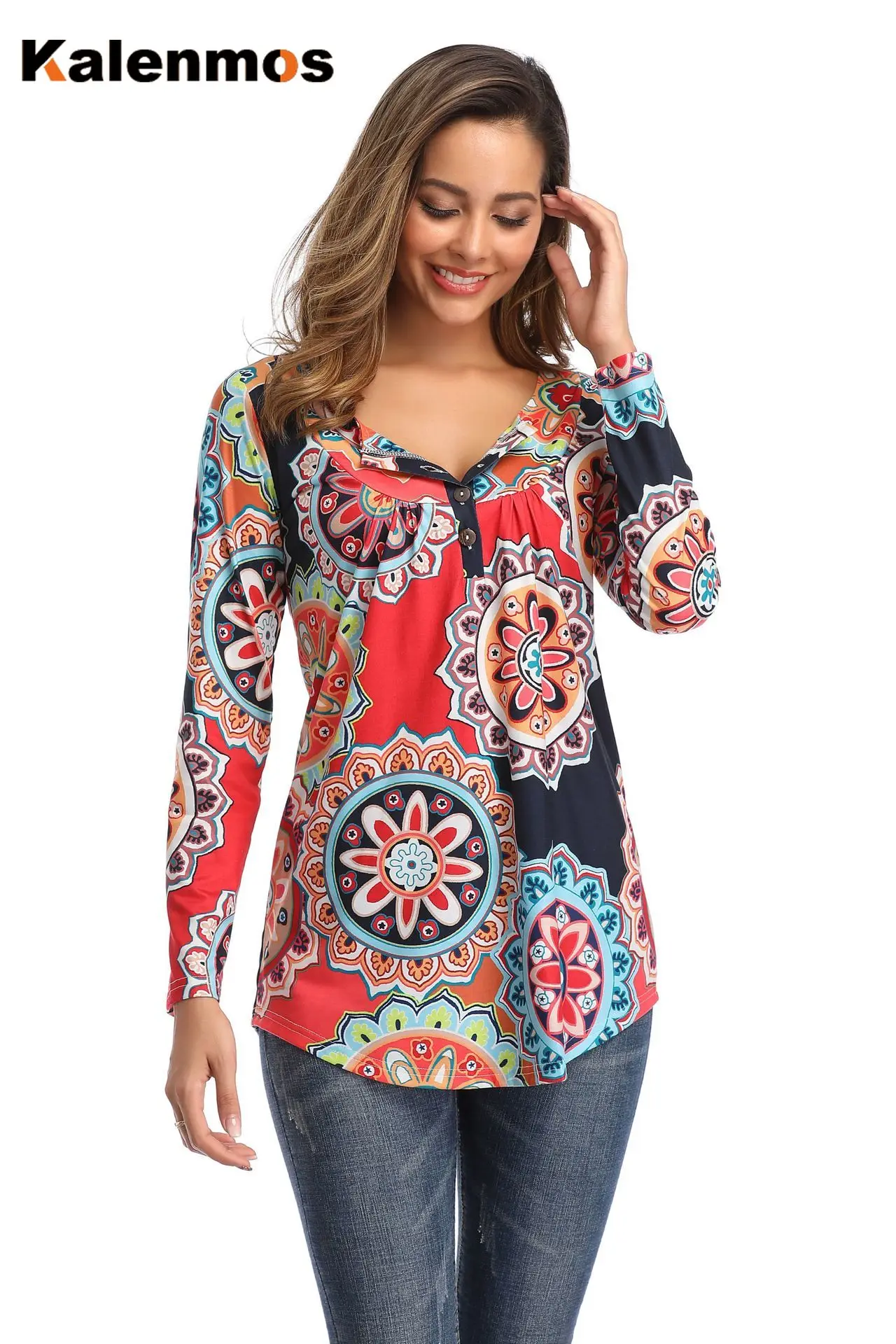 Женские футболки с длинным рукавом и графическим принтом футболка круглым