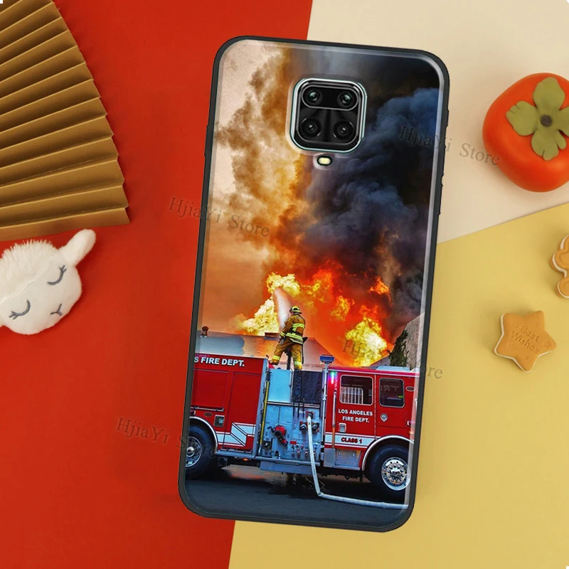 Пожарная машина для Xiaomi Redmi Note 9 7 8 10 Pro 8T 9S чехол 9T 9C 9A 7A 8A K40 телефона | Мобильные