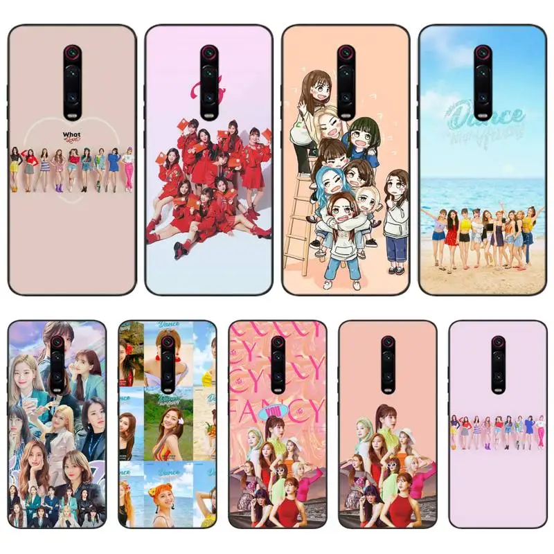 Wenwen Girls Group twice TPU черный чехол для телефона Корпус Redmi K20 Note4 4X 5 5A 6 6PRO 7 8