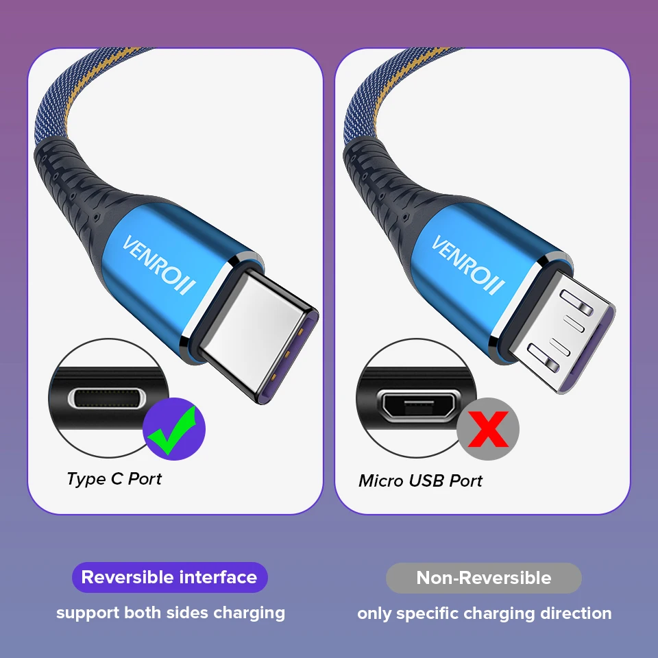 Venroii usb type C кабель для быстрой зарядки USBC 5A SuperCharge Kable для huawei mate 20 30 Pro Honor Quick Charge шнур для мобильного телефона