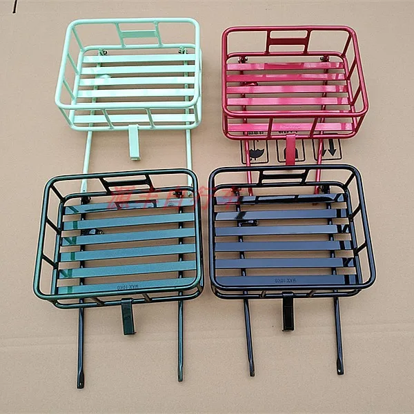 

24 "26" retro British Dutch bicycle aluminum alloy front basket tray metal front basket front shelf