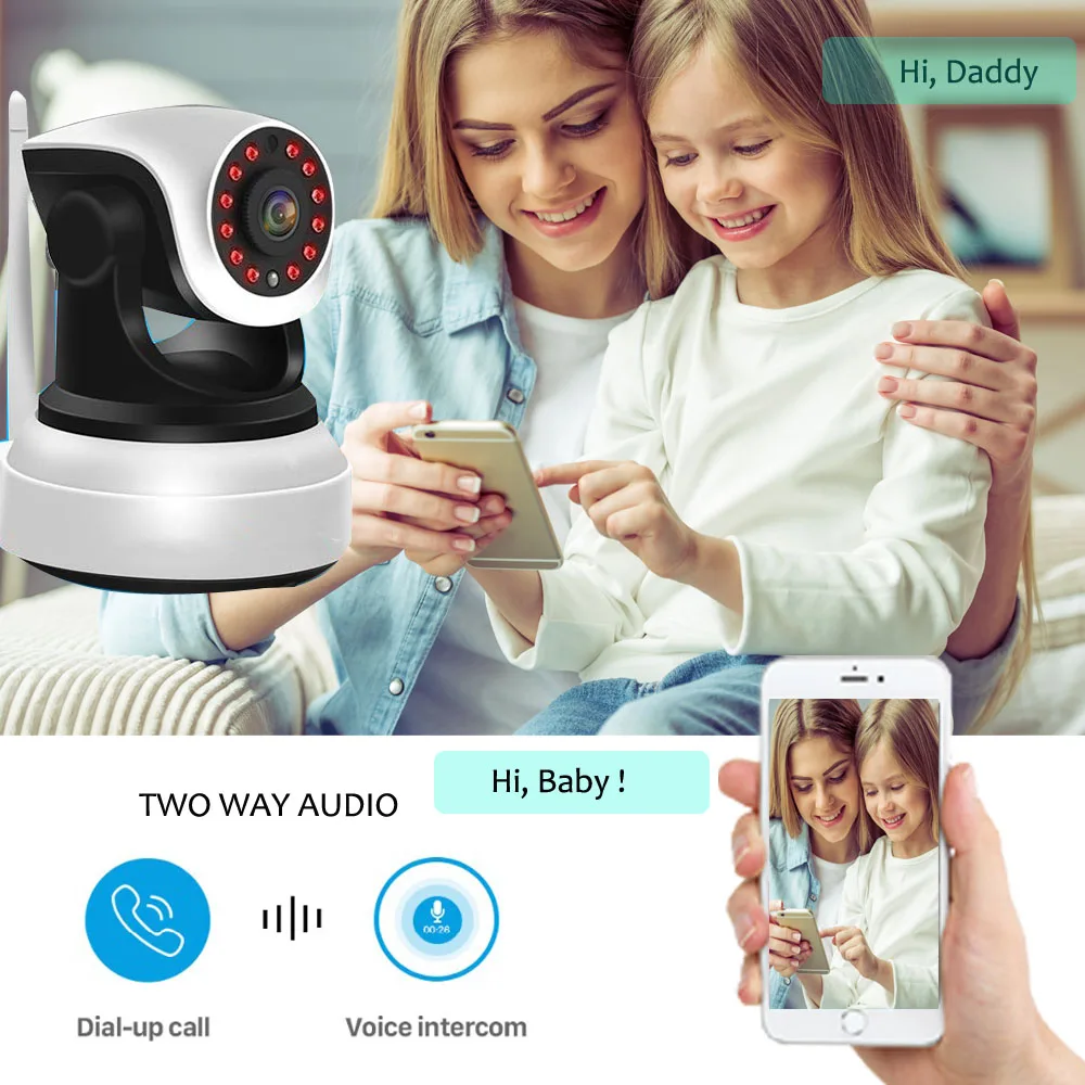 IP камера видеонаблюдения HD 1080P Wi Fi встроенная батарея PTZ Onvif P2P|Камеры