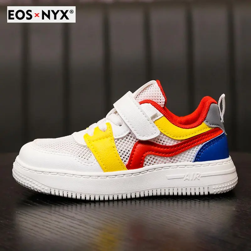 

EOSNYX 2021 Summer Kids Sports Shoes Mesh Breathable Children Running Sneakers Light Soft Boys Casual Shoes Outdoor Anti-skid
