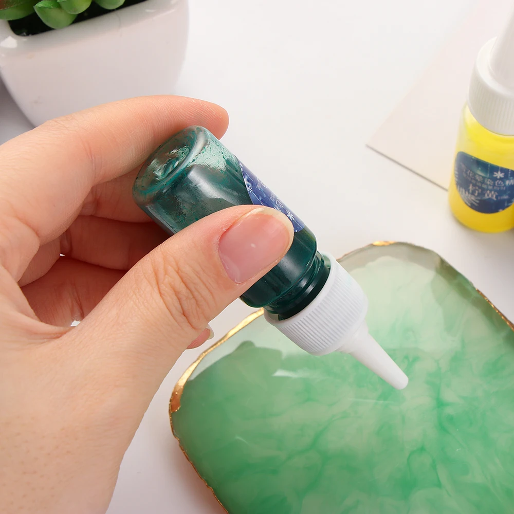 1 шт. 10 мл высокая концентрация Снежинка из смолы пигмент УФ эпоксидный