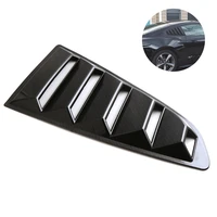 1 pair car exterior rear quarter window louvers spoiler for ford mustang 2015 2020 car tunning panel side air vent cover trim
