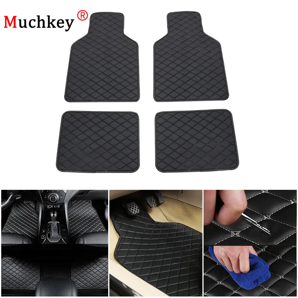 

Car Mats Universal High Quality Leather Car Floor Mats Suitable For 99% All Models Car Accessories All Weather Waterproof Carpet