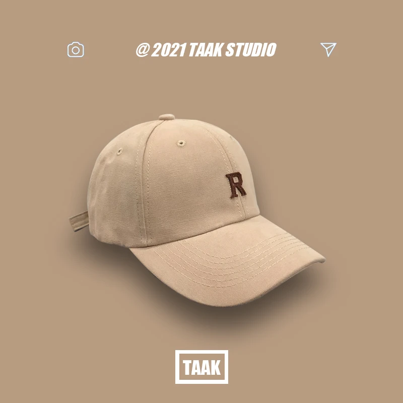 

Fashion R Letter Embroidery Baseball Cap for Women Unisex Casual Sun Hats Men's Outdoor Sports Panama Hat Hip Hop