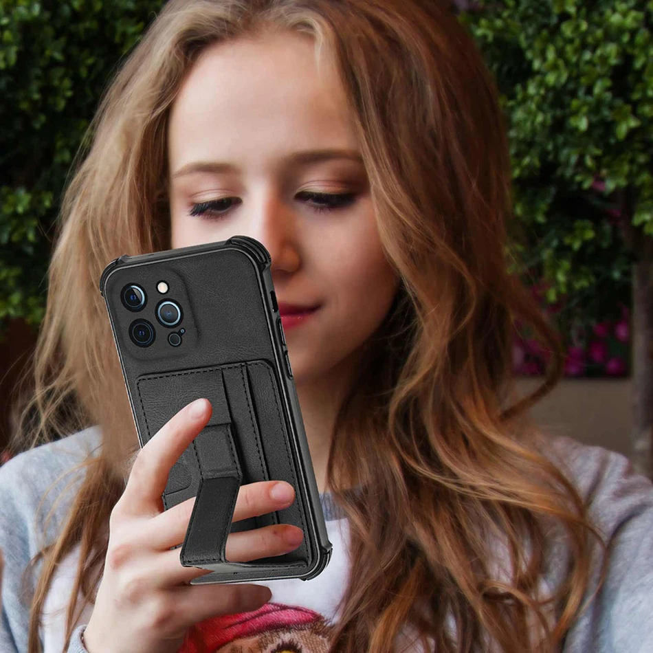 card holder phone case for infinix hot 10 lite note 10 pro spark 6 go 7 pro camon 17p 17 pro back cover stand coque etui new free global shipping