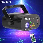 Лазерный сценический прожектор ALIEN RG с дистанционным управлением и 64 узорами