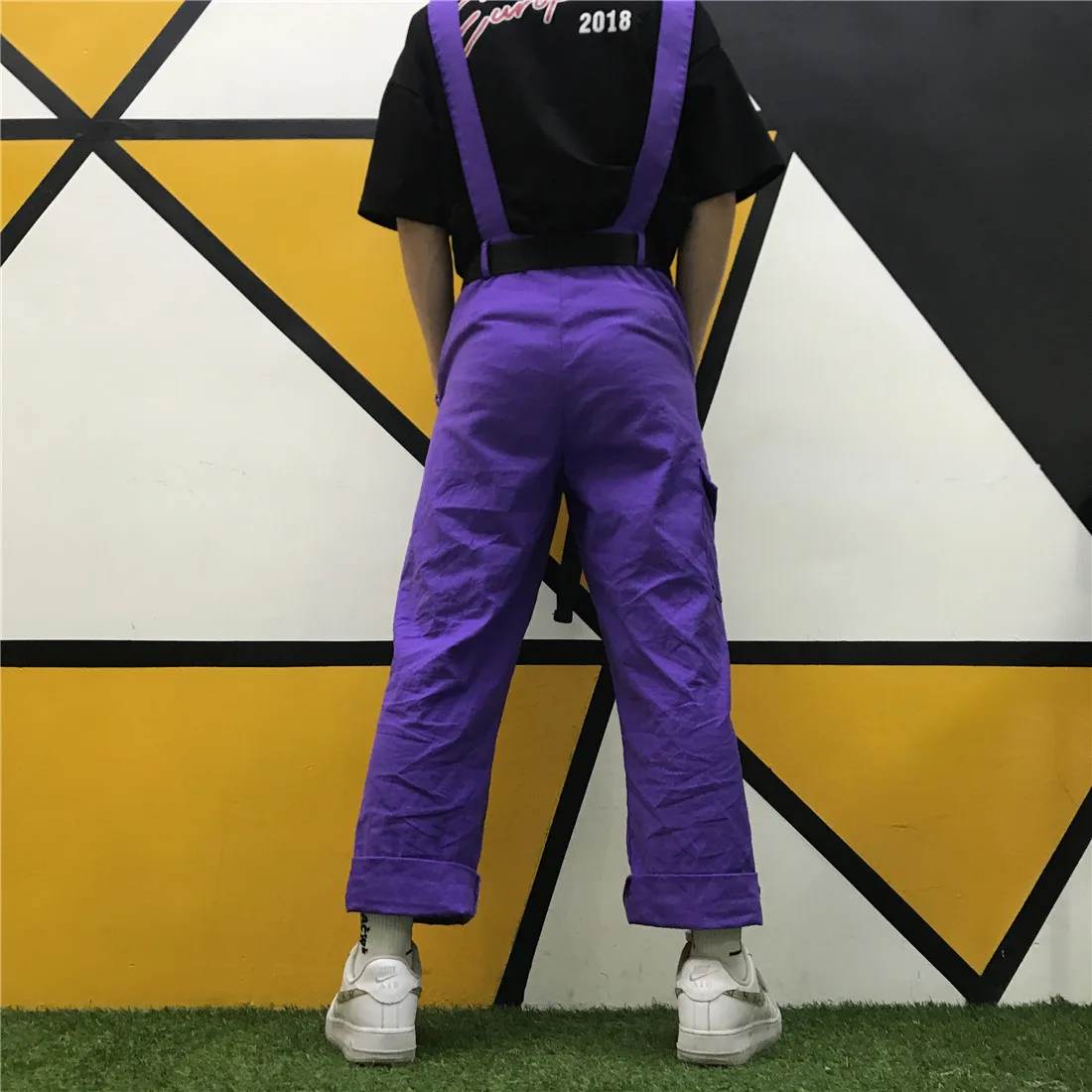 

Korea Trendy Brand Suspenders Bib Overalls Men Fashion Hip Hop Cargo Pants Goth Casual Streetwear Joggers Jumpsuits Male Rompers