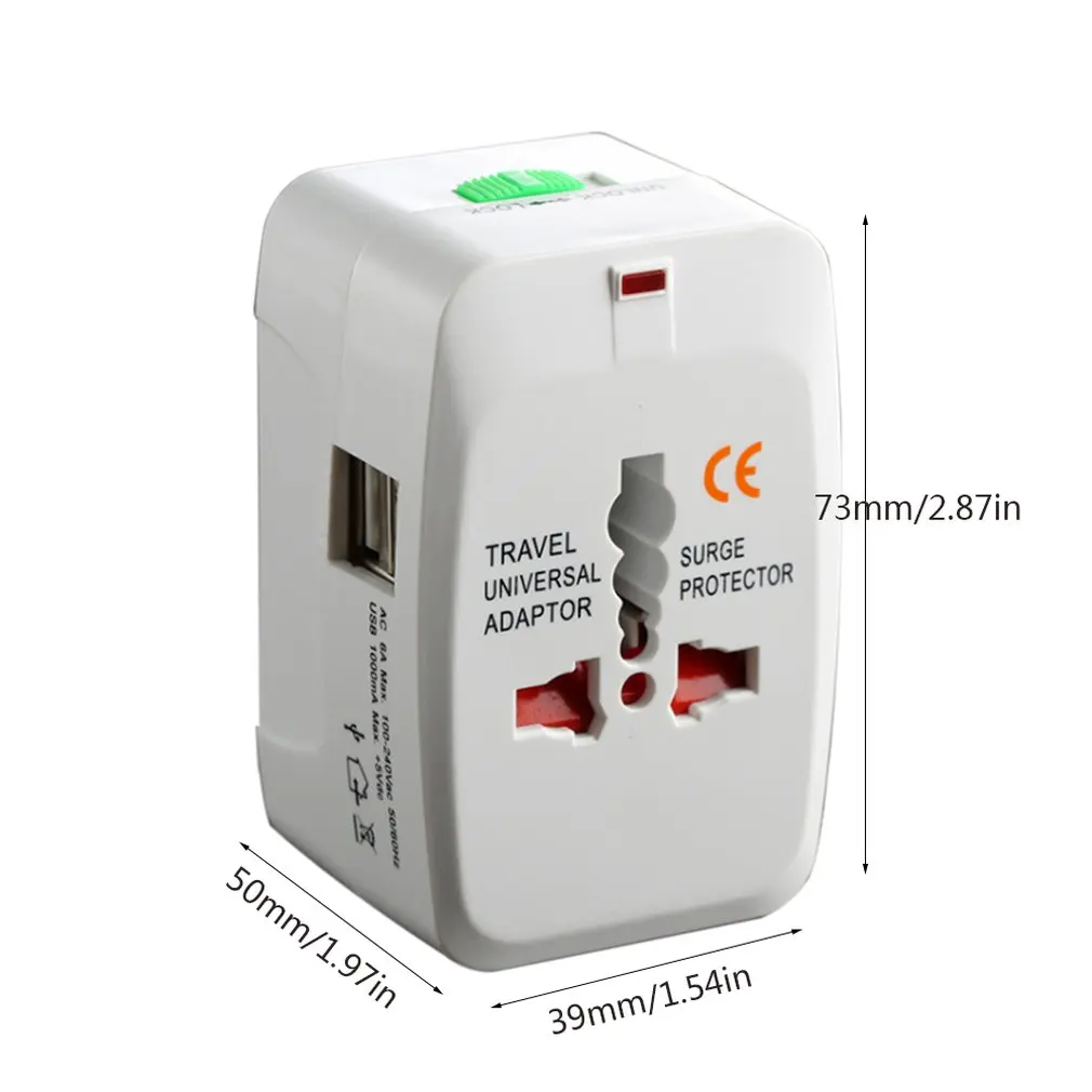 Многофункциональная двойная usb коммутационная розетка для путешествий адаптер