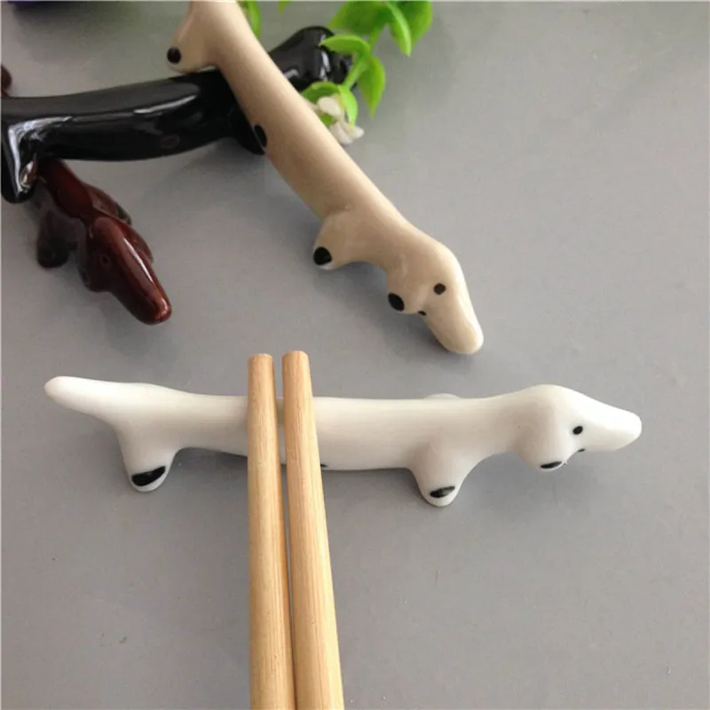 1 шт. Милая керамическая ретро рамка в японском стиле такса|Палочки для еды| |