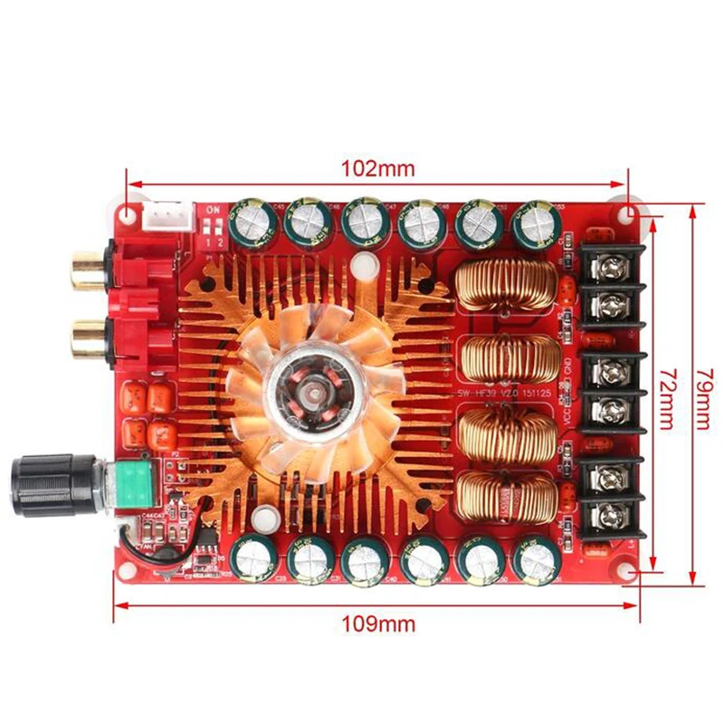 Цифровой усилитель мощности TDA7498E 2X160W стерео BTL220W моно мощный цифровой звука