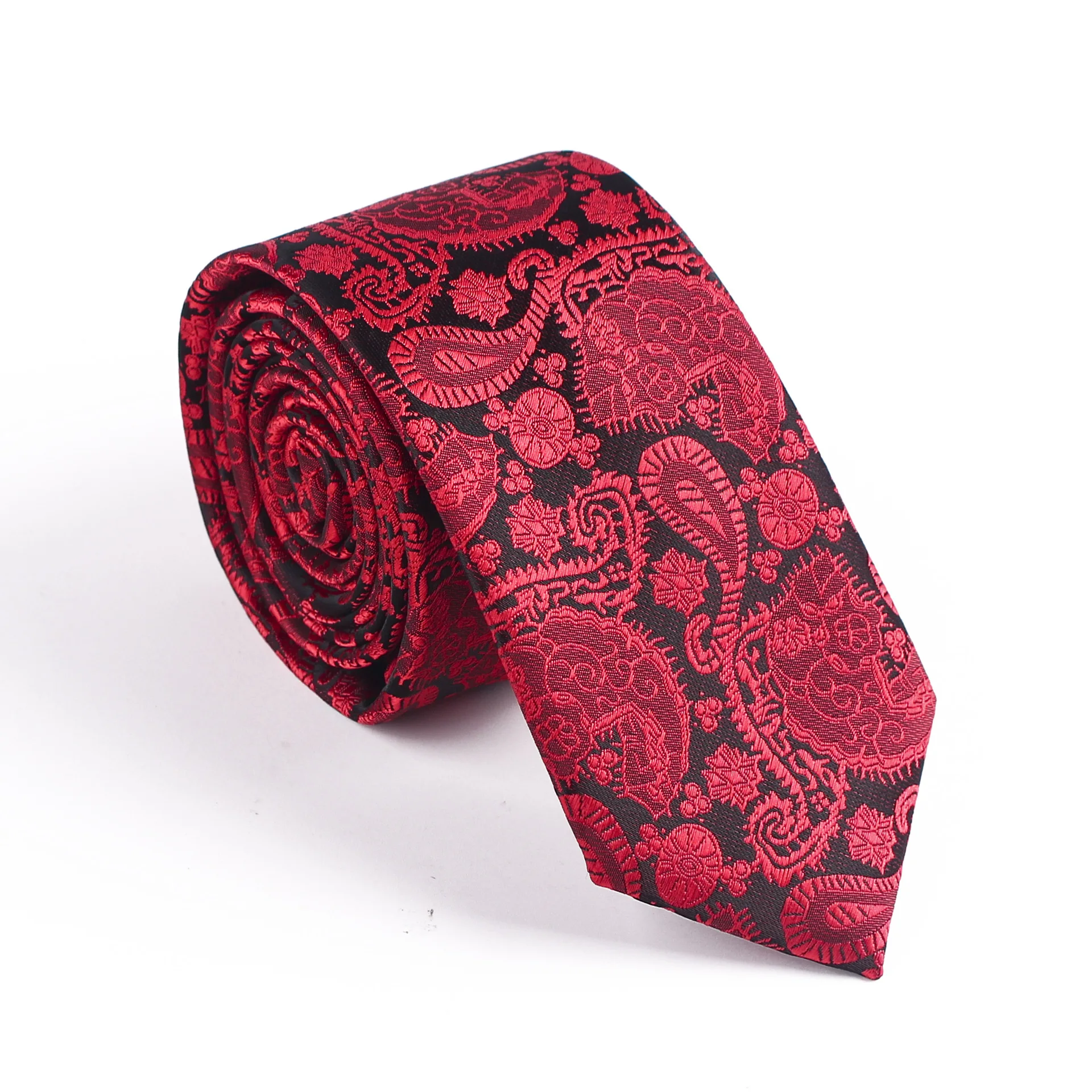

6cm Paisley Classic Formal Tie Necktie for Mens Wedding Polyester Black Business Neck Ties Gifts Cravat Custom LOGO