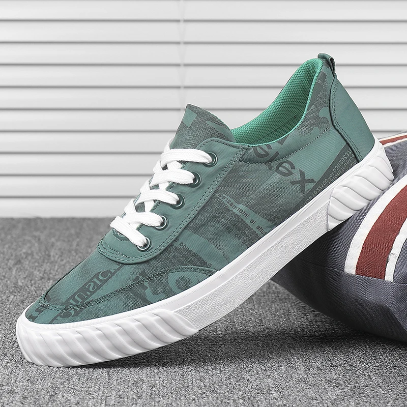 Удобные мужские туфли на плоской подошве повседневные лоферы летние парусиновые