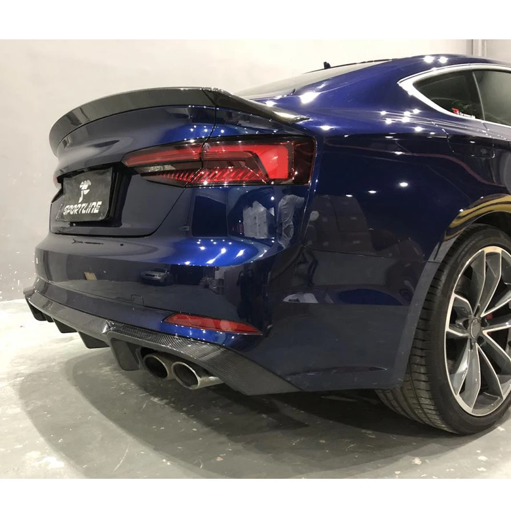 Отделка из углеродного волокна для Audi A5 S5 Sportback Hatchback 4 двери 2017 2018 2019 Стайлинг
