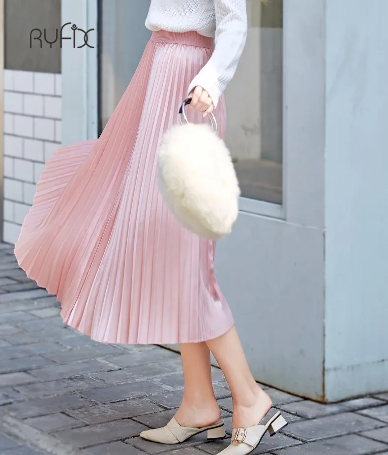 Женская бархатная юбка с завышенной талией черная плиссированная обтягивающая