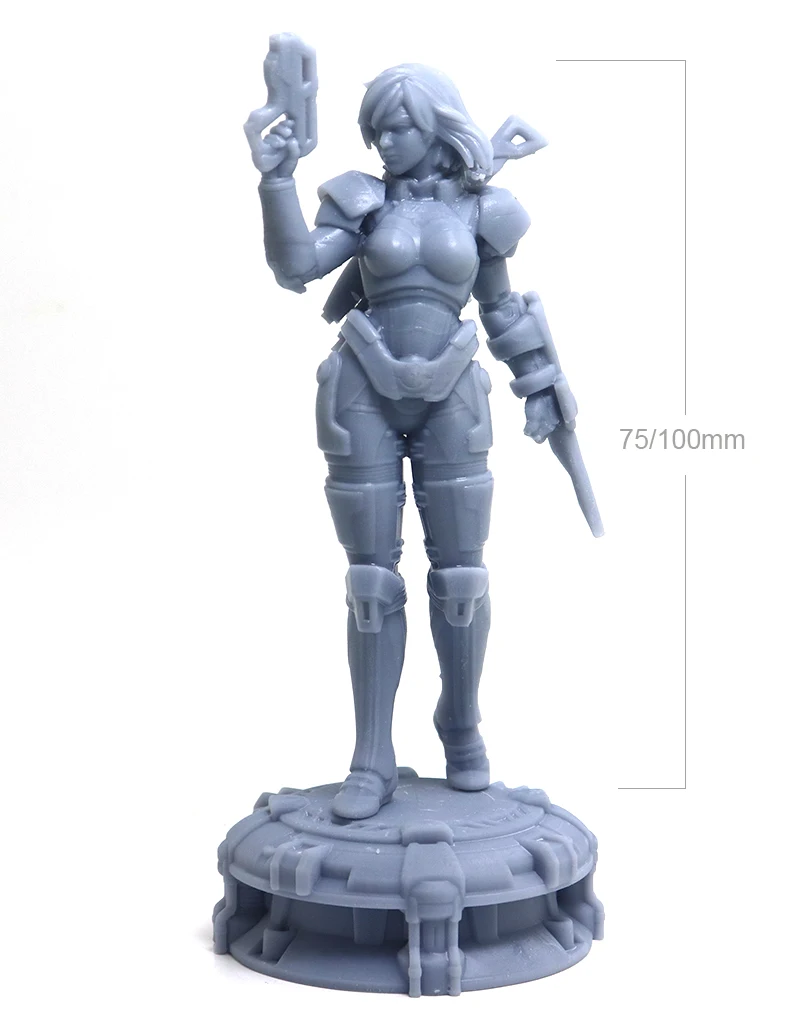 

1/24 75mm 1/18 100mm Resin Model Space Woman Soldier Figure Sculpture Unpainted No Color RW-282