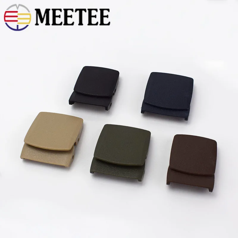 4 шт. Meetee 3 2/3 8 см пластиковый нейлоновый ремень гладкие пряжки регулируемые