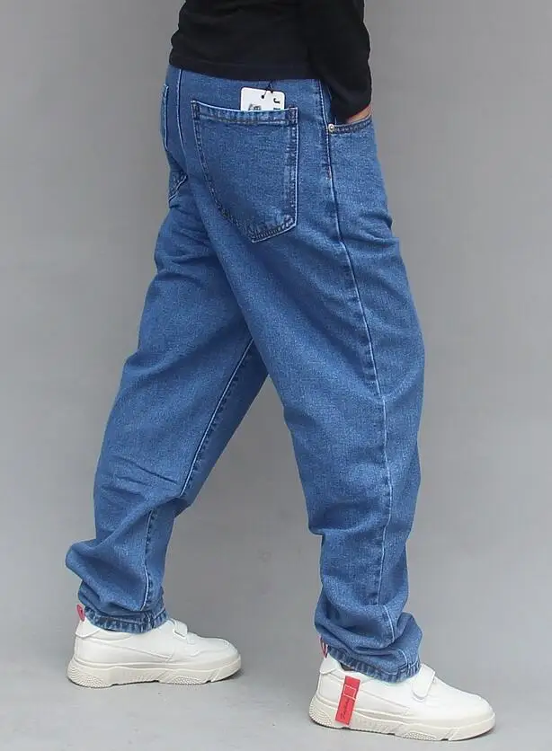 Men's Jeans Men's Street Personality Hanging Crotch Jeans Tapered Harem Pants Hip Hop Denim Pants Size 29-40