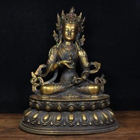 12 tibet buddhism temple bronze mosaic gem vajrasattva statue guanyin avalokitesvara statue