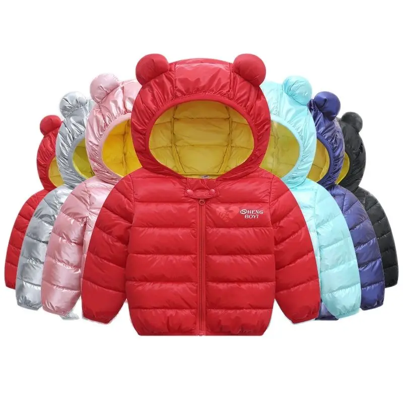 Winter Kids Jackets+Pants Sets 2pcs Autumn Boys Hooded Coat Warm Pants Toddler Infant Clothes Suit Children Costume Girl Coats |