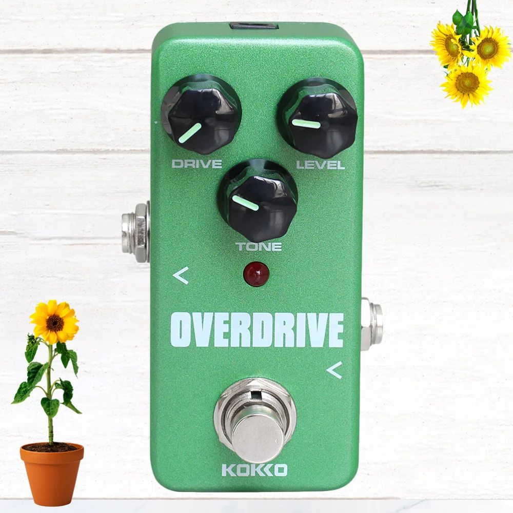 

Vintage Overdrive Guitar Effect Pedal Guitarra Overdrive Booster High-Power Tube Overload Guitar Stompbox (Green)
