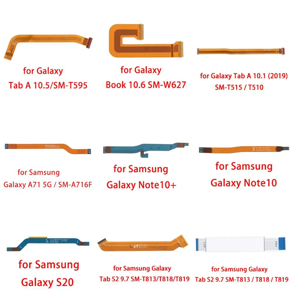 Гибкий кабель для ЖК-дисплея для Galaxy Tab A 10,5/Φ/Book 10,6 Φ/A71 Φ/10 Plus/Note10/S20/Tab S2 9,7 Φ/T818/T819
