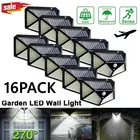 Мощный уличный светильник на солнечной батарее для украшения сада Светодиодный Светодиодная лампа на солнечной батарее, водонепроницаемый уличный светильник с пассивным ИК датчиком движения