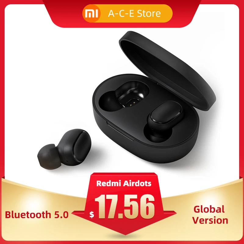 Xiaomi Redmi Airdots Xiaomi беспроводные наушники Голосовое управление Bluetooth 5,0 шумоподавление управление