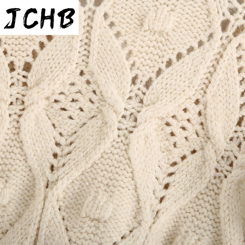 

SHZQJCHB Solid Color Women Chic Knitted Cardigan Ruffled Short Sleeve Twist Sweater V Neck Hollow Out Tops Cardigans Mujer