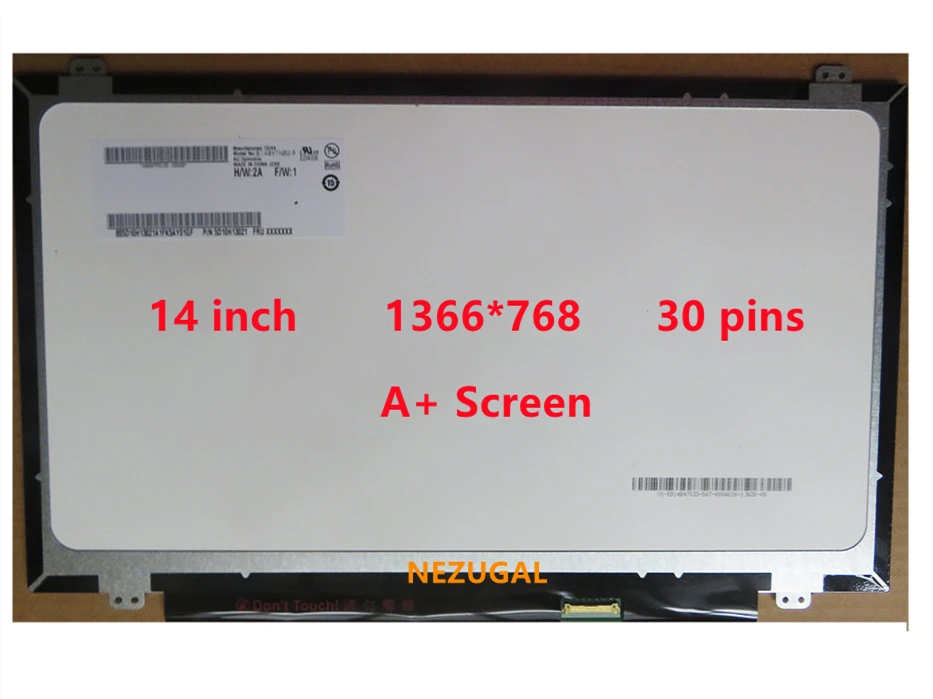 A + Класс 14 ''сенсорный экран панель B140XTN03 B140XTN02.D B140XTN02.E B140XTN02.4 LP140WH8 TPC1 N140BGE-EA3 E33